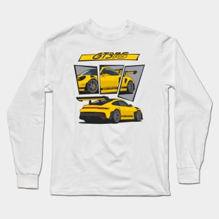 car 911 gt3 rs detail yellow Long Sleeve T-Shirt